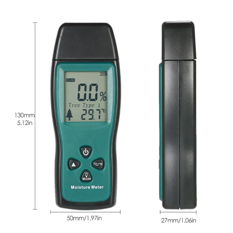 Two Pins Digital Wood Moisture Meter Wood Humidity Tester Timber Damp Detector LCD Display Probe Range 2%~70%
Two Pins Digital Wood Moisture Meter Wood Humidity Tester Timber Damp Detector LCD Display Probe Range 2%~70%