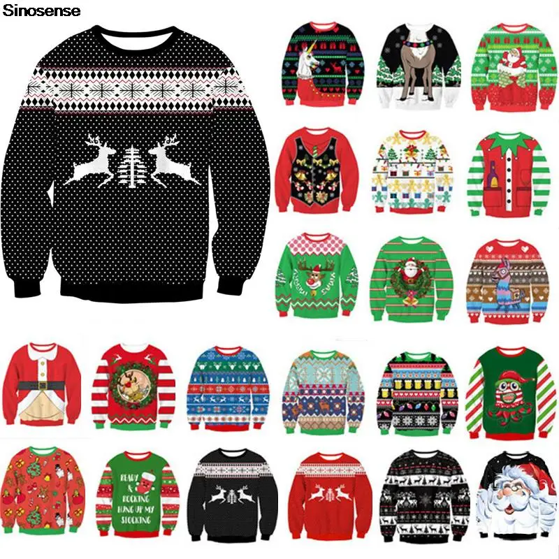 Men Women Reindeer Ugly Christmas Sweater Outrageous Funny Embellished Tacky Holiday Party Sweatshirt Pullover Xmas Jumpers Tops
Men Women Reindeer Ugly Christmas Sweater Outrageous Funny Embellished Tacky Holiday Party Sweatshirt Pullover Xmas Jumpers Tops