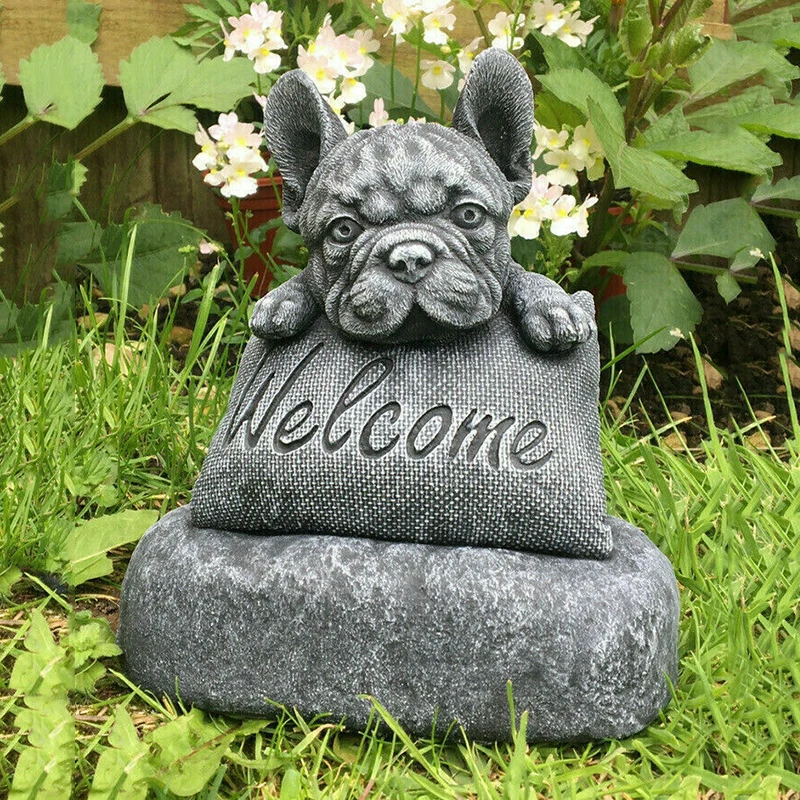 Newly French-Bulldog Statue Garden Decoration Welcome Sign Resin Craft Ornament Indoors Outdoors Sculpture
Newly French-Bulldog Statue Garden Decoration Welcome Sign Resin Craft Ornament Indoors Outdoors Sculpture