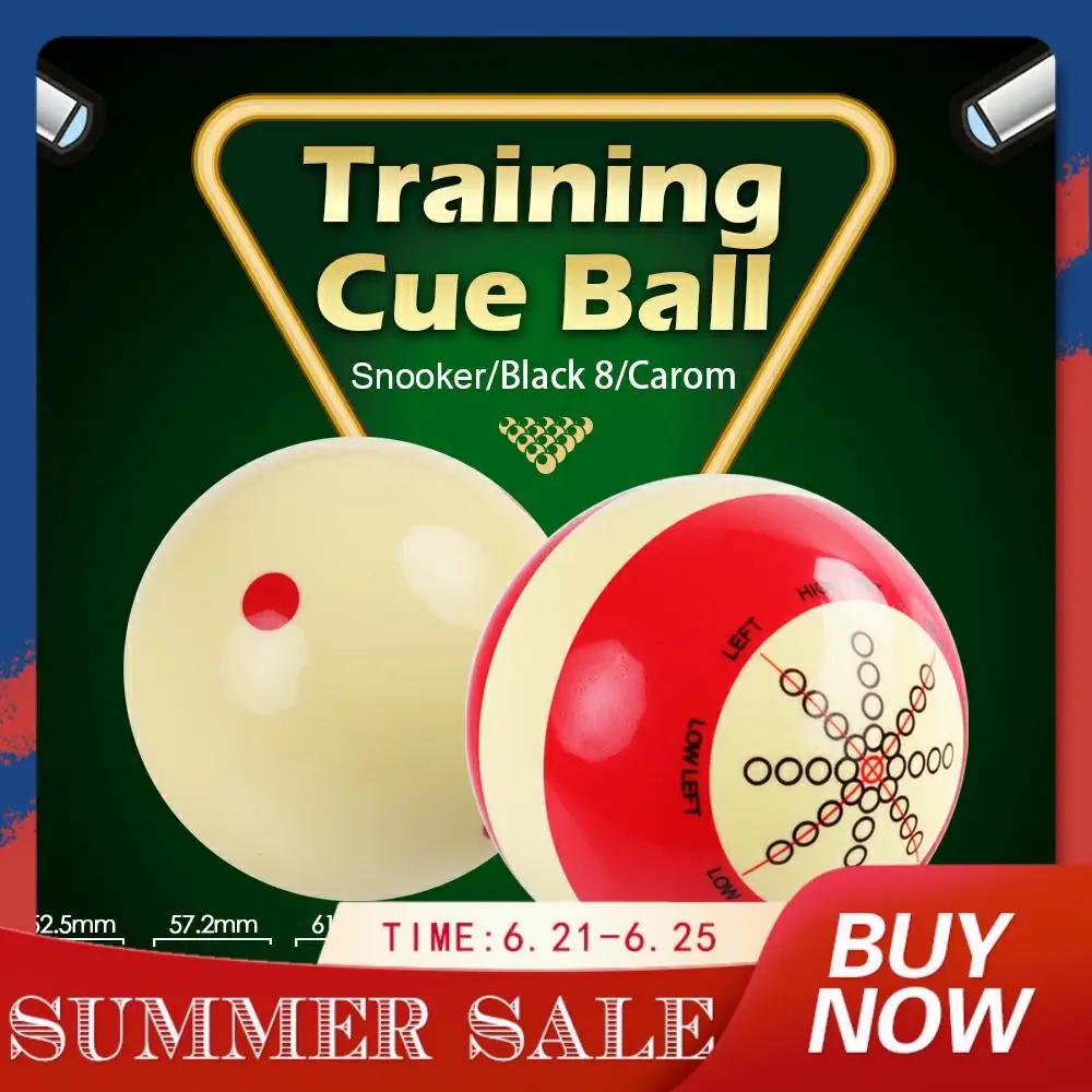 Standard Training Cue Ball Billiard Snoonker Black 8 Carom Ball Resin material Red White Double-sided Design Ball Practice Suit
Standard Training Cue Ball Billiard Snoonker Black 8 Carom Ball Resin material Red White Double-sided Design Ball Practice Suit