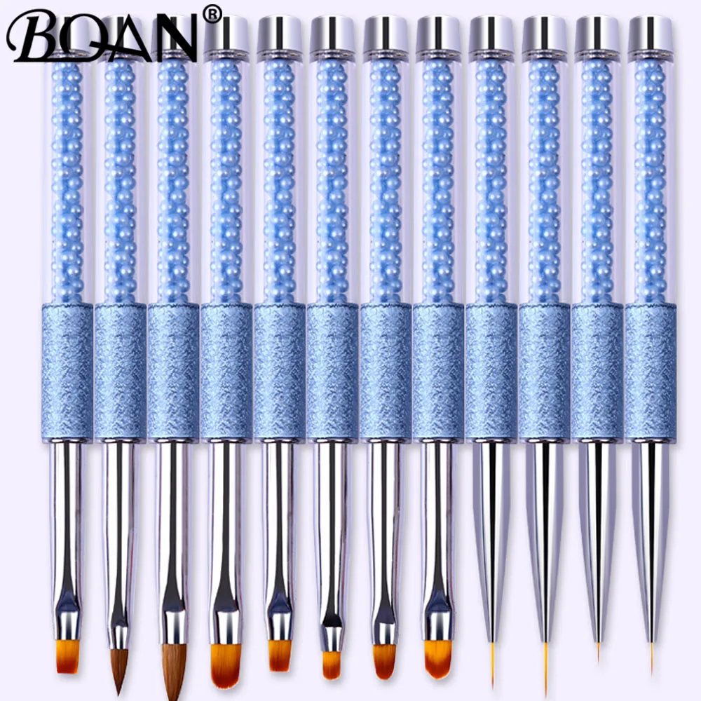 BQAN #4#6#8 Nail Art Blue Pearl Oval Paint Brush Acrylic Glitter Gel Polish Coat Extension 3D Line Grid Petal French Nail Brush
BQAN #4#6#8 Nail Art Blue Pearl Oval Paint Brush Acrylic Glitter Gel Polish Coat Extension 3D Line Grid Petal French Nail Brush