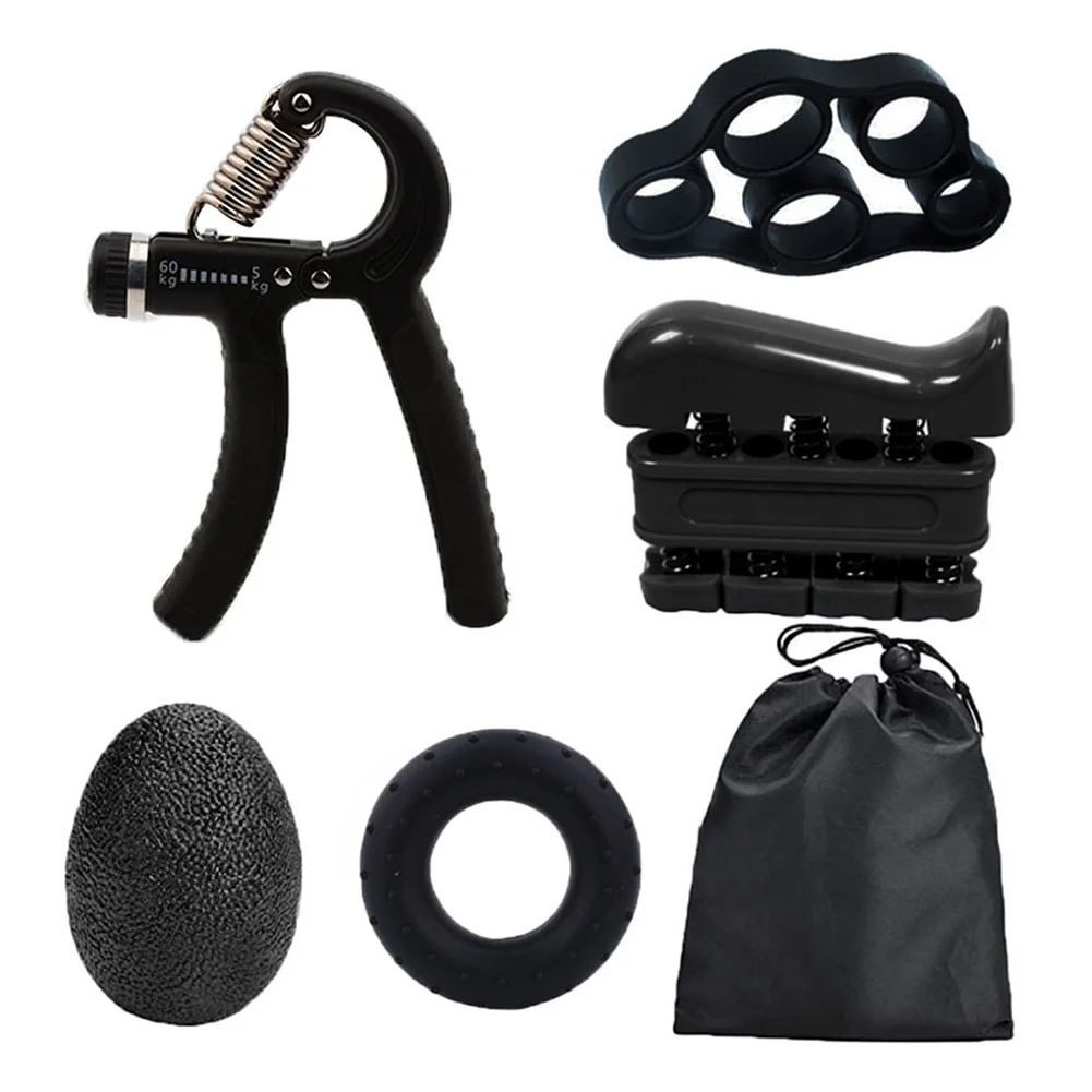 5 PCS Hand Grip Strengthener Workout Set With Storage Pouch Adjustable Hand Gripper Ring Finger Exerciser Band For Stress Relief
5 PCS Hand Grip Strengthener Workout Set With Storage Pouch Adjustable Hand Gripper Ring Finger Exerciser Band For Stress Relief