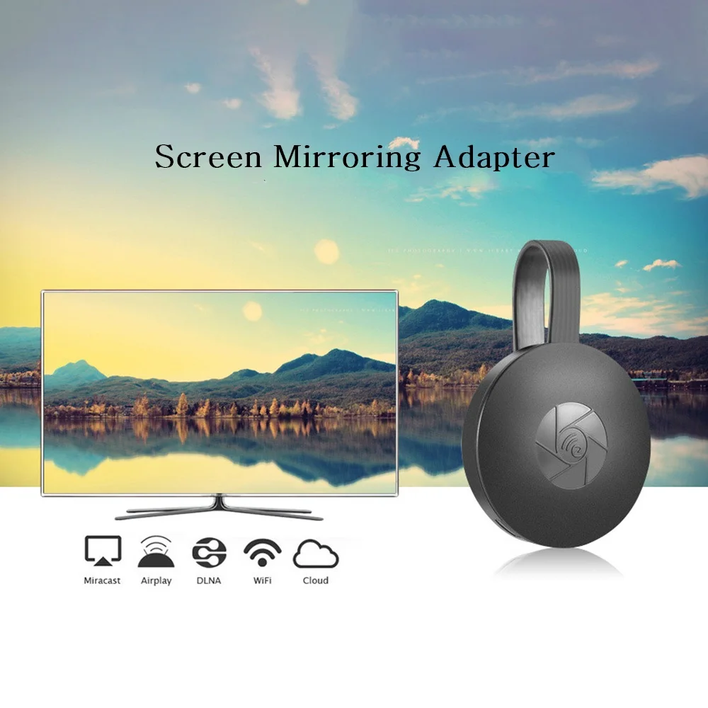 

Wireless Display Dongle USB to HD Screen Mirrori Adapter with HD Video and Surround Sound Streaming for HDTV/Projector/Laptop/PC