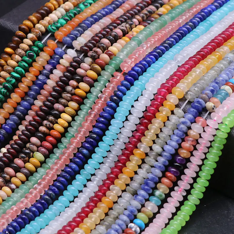 Natural 2x4mm Rondelle Spacer Beads For Jewelry Making DIY Accessorries Loose Beads For Bracelet Rose Quartzs Lapis Lazuli
Natural 2x4mm Rondelle Spacer Beads For Jewelry Making DIY Accessorries Loose Beads For Bracelet Rose Quartzs Lapis Lazuli