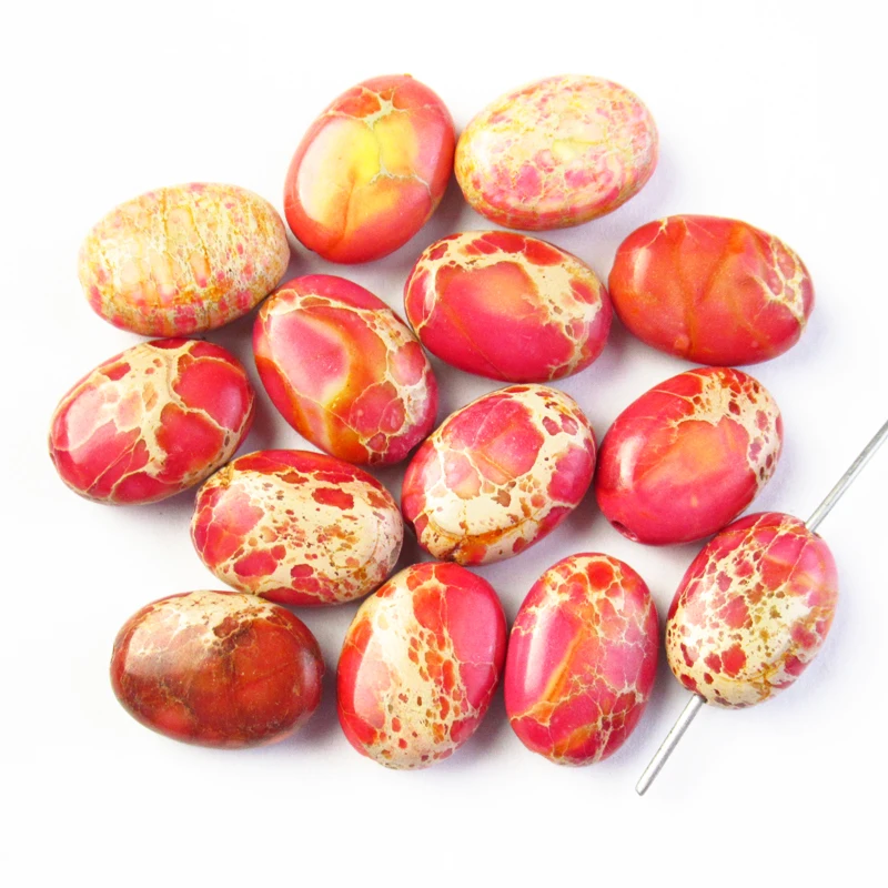 14pcs 14x10x5mm Orange Sea Sediment Jaspers Oval Pendant Loose Bead G37871 For Jewelry Making DIY 
14pcs 14x10x5mm Orange Sea Sediment Jaspers Oval Pendant Loose Bead G37871 For Jewelry Making DIY