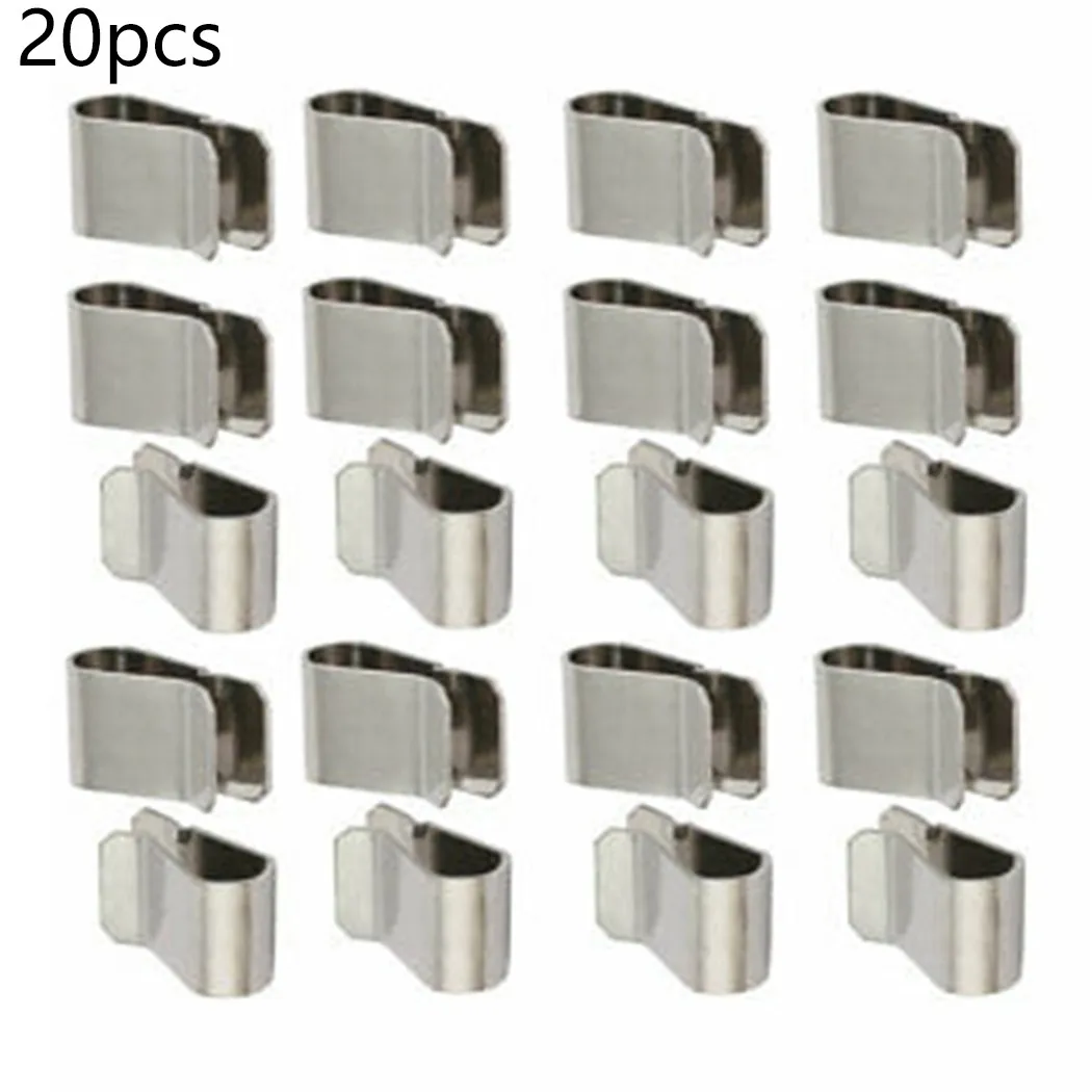 20pcs Stainless Steel Cable Clip Silver Tone Solar Photovoltaic Parts Accessories Cable Clip Wires Clamp
20pcs Stainless Steel Cable Clip Silver Tone Solar Photovoltaic Parts Accessories Cable Clip Wires Clamp
