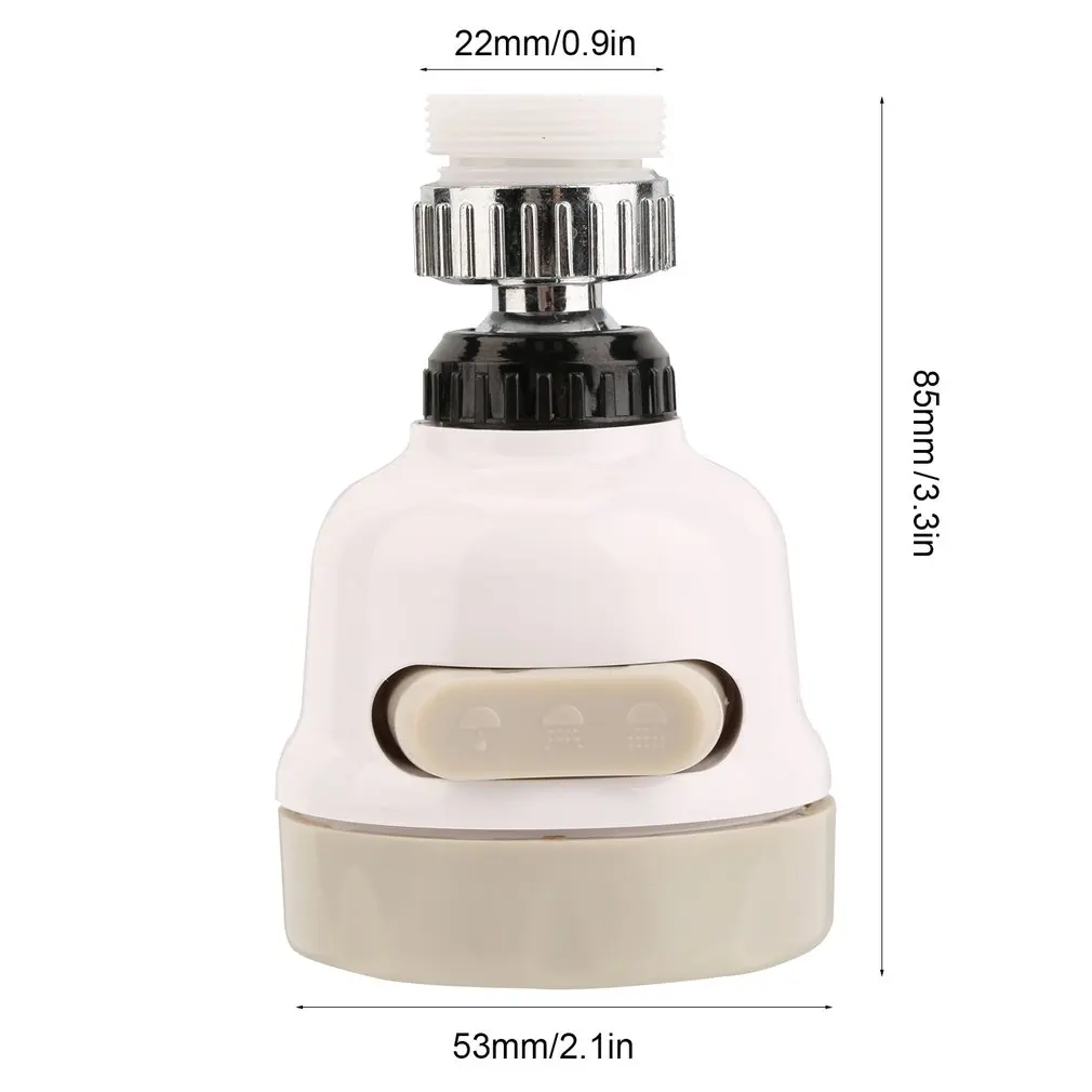 360 Degree Water Bubbler Swivel Head Water Saving Nozzle Tap Adapter Kitchen Water Sprinkler Water Saving Device
360 Degree Water Bubbler Swivel Head Water Saving Nozzle Tap Adapter Kitchen Water Sprinkler Water Saving Device