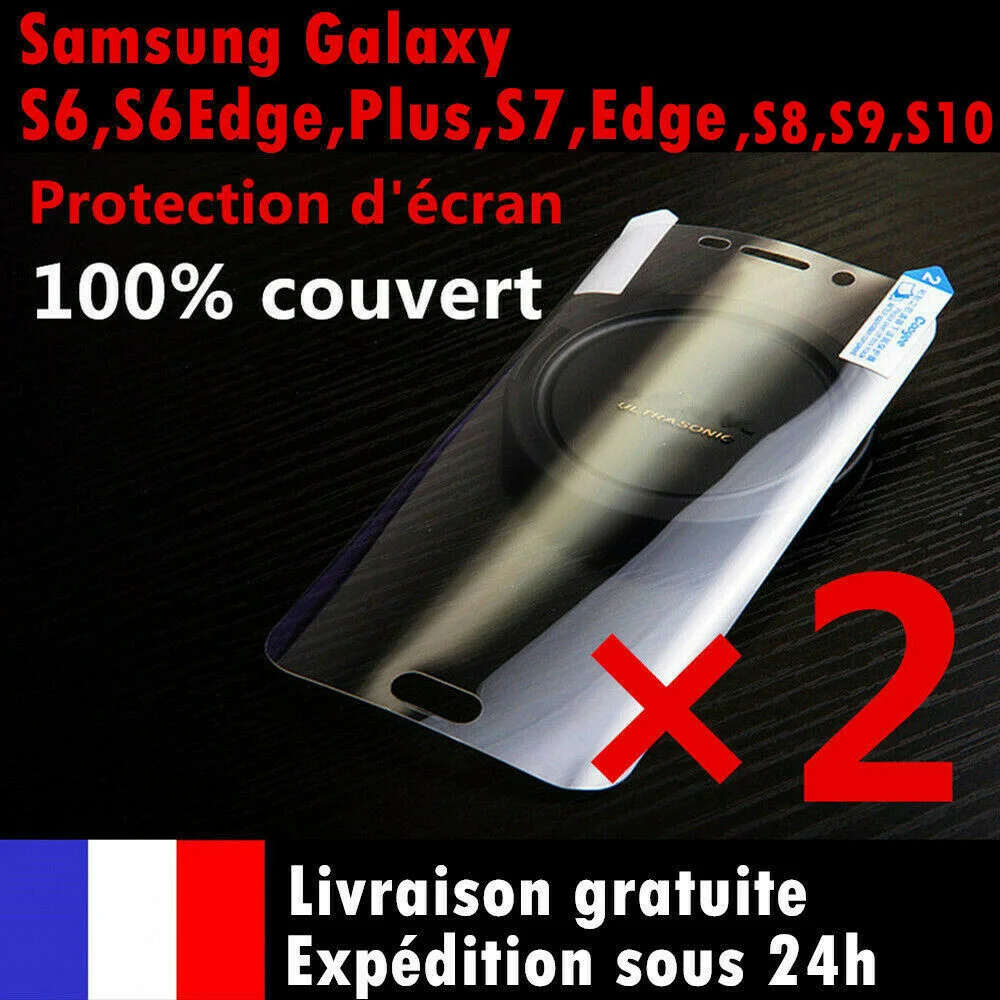 For Samsung S8/Plus/S9/S10/S21/7/Note 8 9 10 20 Ultra Film protection cran intgral
For Samsung S8/Plus/S9/S10/S21/7/Note 8 9 10 20 Ultra Film protection cran intgral