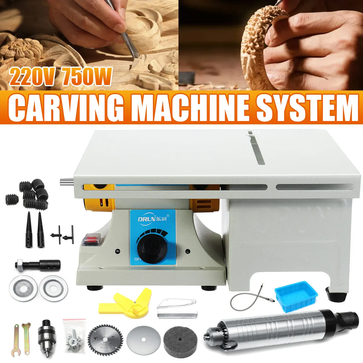 750W 220V Multifunctional Electric Table Saw Woodworking Electric Bench Saw Mini Desktop Circular Saw Cutter for Jade Wood Metal
750W 220V Multifunctional Electric Table Saw Woodworking Electric Bench Saw Mini Desktop Circular Saw Cutter for Jade Wood Metal