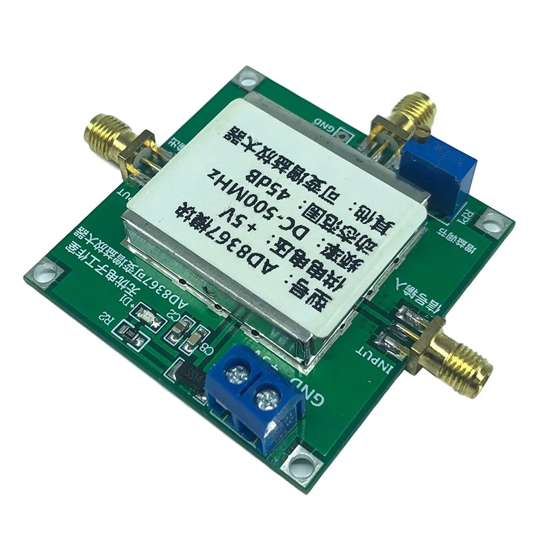 

Широкополосный модуль усилителя сигнала AD8367 500 МГц, 45 дБ, линейный Регулируемый усилитель AGC VCA 0-1 в