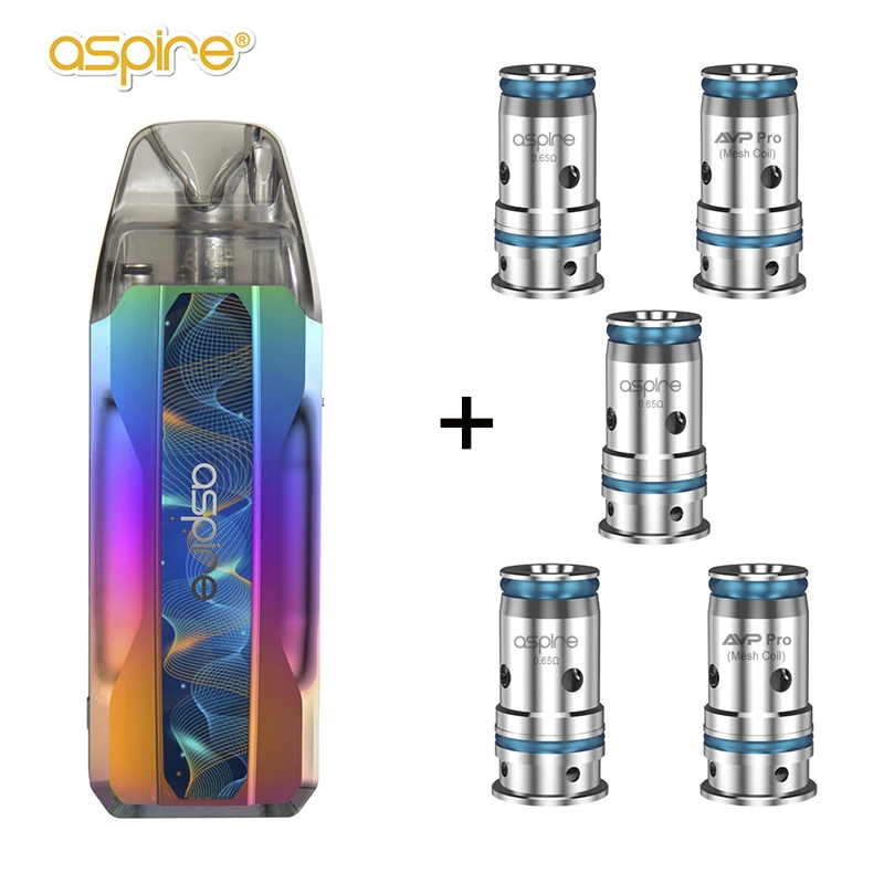 

Electronic Cigarette Aspire Tekno Kit AVP Pro Max Pod System Plus AVP Pro/BP Coils Pods Capacity 3.5ML/3.0ML 30W Mod Vaper E-cig