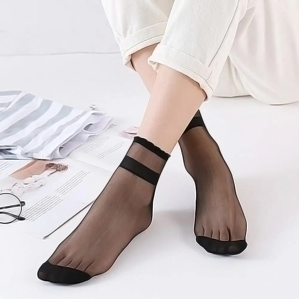 5 pairs Girls Women Socks Summer Ultrathin Invisible Sock Crystal Silk Glass High Elastic Short Socks
5 pairs Girls Women Socks Summer Ultrathin Invisible Sock Crystal Silk Glass High Elastic Short Socks