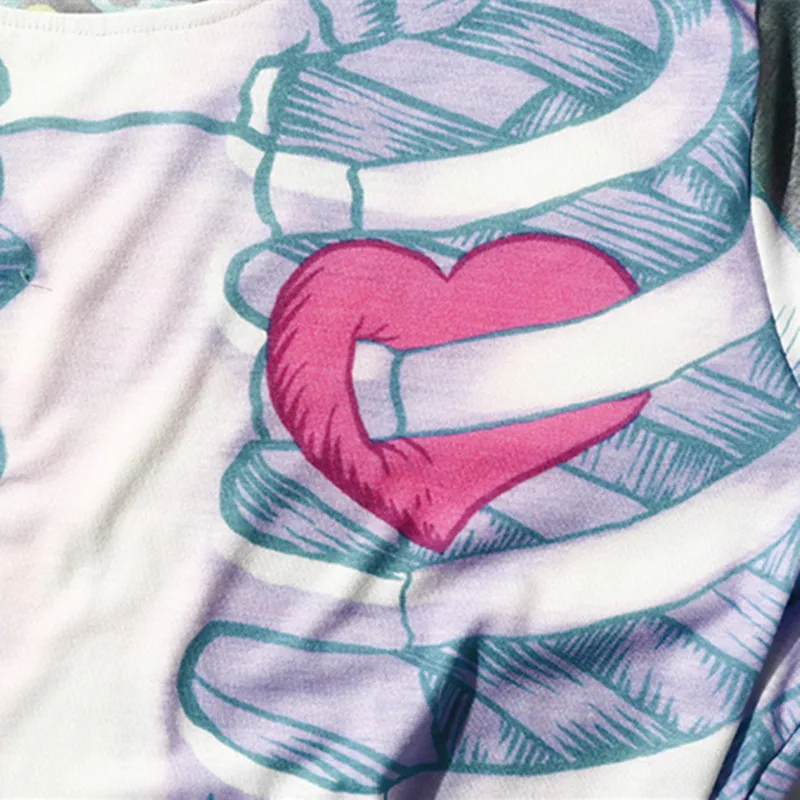 Harajuku Tshirt Kawaii Clothing Harajuku Ulzzang T-Shirt Skeleton Bones Torax Heart Pastel Goth
Harajuku Tshirt Kawaii Clothing Harajuku Ulzzang T-Shirt Skeleton Bones Torax Heart Pastel Goth