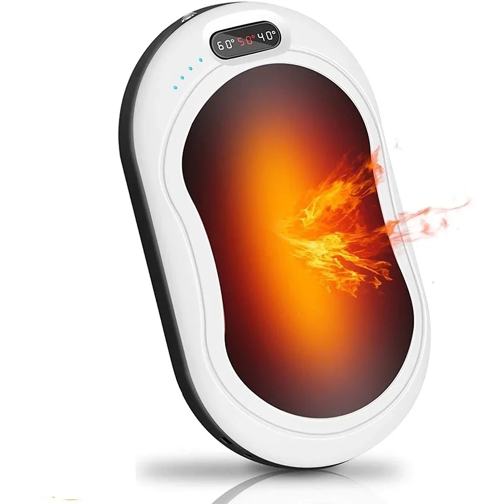 Hand Warmer 10000 MAh with Temperature Display USB Mobile Power Portable Pocket Heater Multifunctional Winter Warming Gift
Hand Warmer 10000 MAh with Temperature Display USB Mobile Power Portable Pocket Heater Multifunctional Winter Warming Gift
