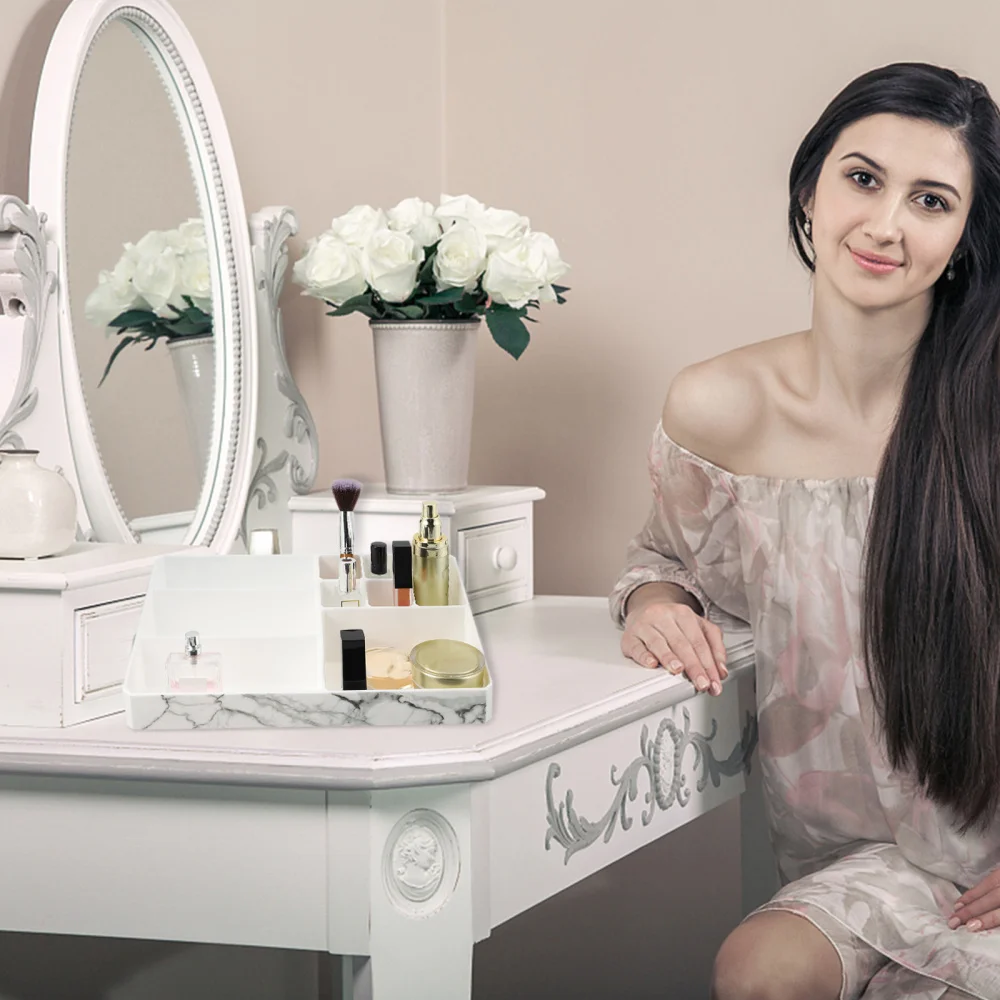 1 Pc Marble Pattern Cosmetics Organizer Stylish Practical Makeup Organizer
1 Pc Marble Pattern Cosmetics Organizer Stylish Practical Makeup Organizer