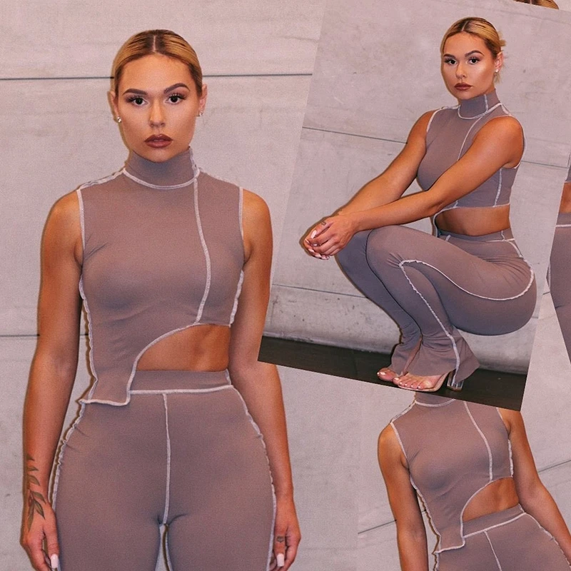 Woman's Fashion Irregular Bodycon Women Matching Sets Sexy Club Two Piece Sets Fashionable Women's Clothing
Woman's Fashion Irregular Bodycon Women Matching Sets Sexy Club Two Piece Sets Fashionable Women's Clothing