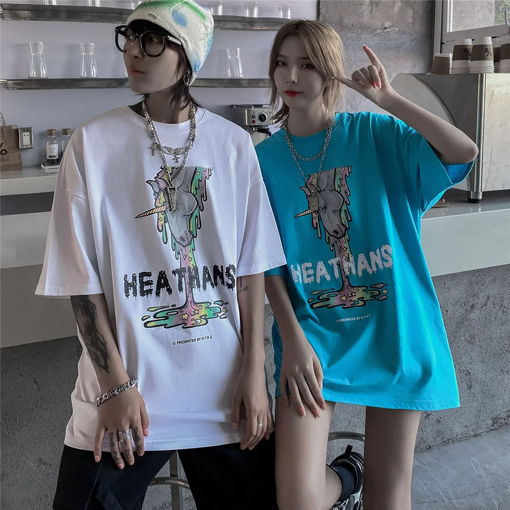 LINDSEY SEADER Men Hip Hop T-Shirt Streetwear Unicorn Colorful Sweat Print T Shirt 2021 Summer Tshirt Harajuku Cotton Tops Tees 
LINDSEY SEADER Men Hip Hop T-Shirt Streetwear Unicorn Colorful Sweat Print T Shirt 2021 Summer Tshirt Harajuku Cotton Tops Tees
