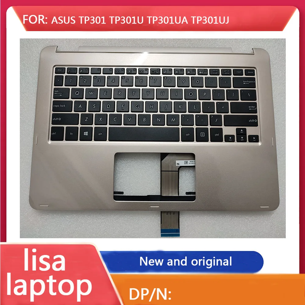 Suitable For Asus TP301 TP301U TP301UA TP301UJ Notebook Palm Pad Keyboard Assembly New English Version Golden
Suitable For Asus TP301 TP301U TP301UA TP301UJ Notebook Palm Pad Keyboard Assembly New English Version Golden
