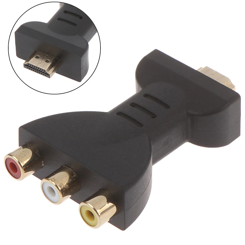 Цифровой аудиоадаптер AV HDMI в 3 RCA, преобразователь компонентов HDMI в RGB RCA
Цифровой аудиоадаптер AV HDMI в 3 RCA, преобразователь компонентов HDMI в RGB RCA
