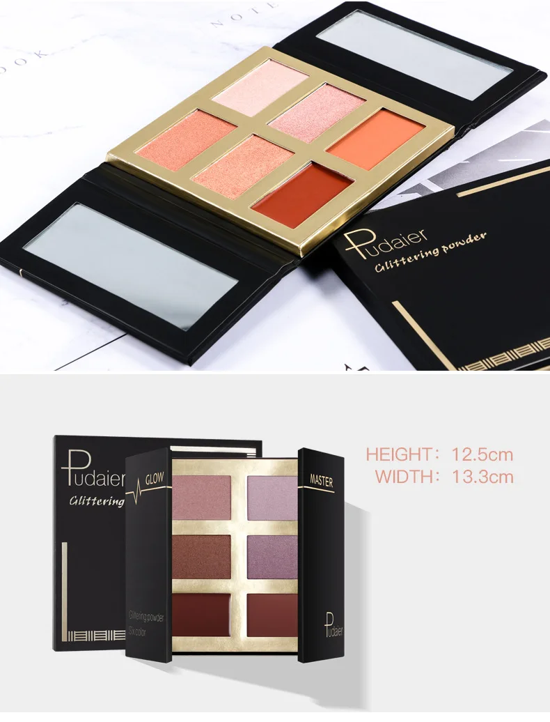 6 Color Highlighter Palette Makeup Face Contour Powder Bronzer Make Up Blusher Professional Blush Palette Cosmetics Beauty Tools
6 Color Highlighter Palette Makeup Face Contour Powder Bronzer Make Up Blusher Professional Blush Palette Cosmetics Beauty Tools