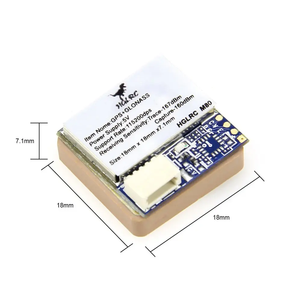 HGLRC M80 GPS Mini GPS Module Supports GPS,GLONASS,GALILEO,QZSS,SBAS,BDS for RC Drone FPV Racing Models Part & Accessories
HGLRC M80 GPS Mini GPS Module Supports GPS,GLONASS,GALILEO,QZSS,SBAS,BDS for RC Drone FPV Racing Models Part & Accessories