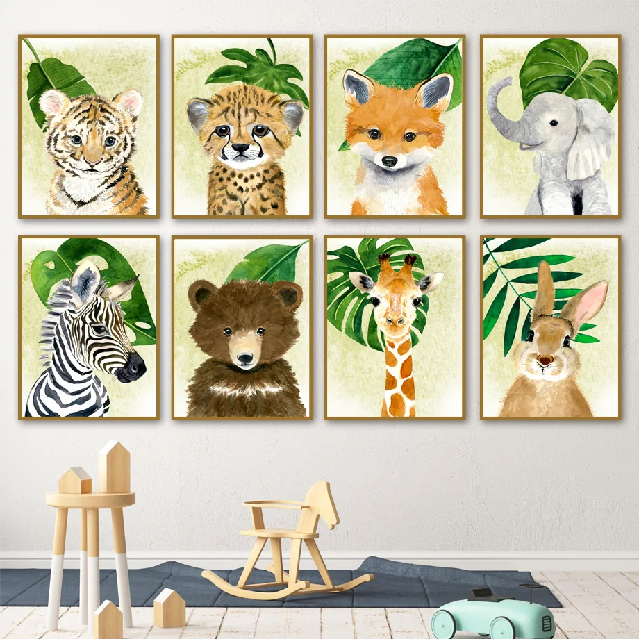 Giraffe Zebra Rabbit Bear Fox Elephant Jungle Nursery Wall Art Canvas Painting Posters And Prints Decor Pictures Baby Kids Room
Giraffe Zebra Rabbit Bear Fox Elephant Jungle Nursery Wall Art Canvas Painting Posters And Prints Decor Pictures Baby Kids Room