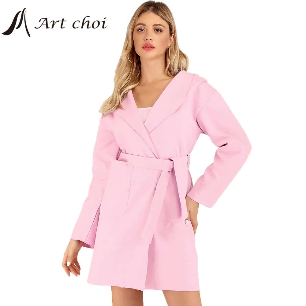 Women Casual Trench Coats Solid Long Hoody Cardigan Jackets Fashion Outerwear With Belt Classic Chic Female Windbreaker Overcoat
Women Casual Trench Coats Solid Long Hoody Cardigan Jackets Fashion Outerwear With Belt Classic Chic Female Windbreaker Overcoat
