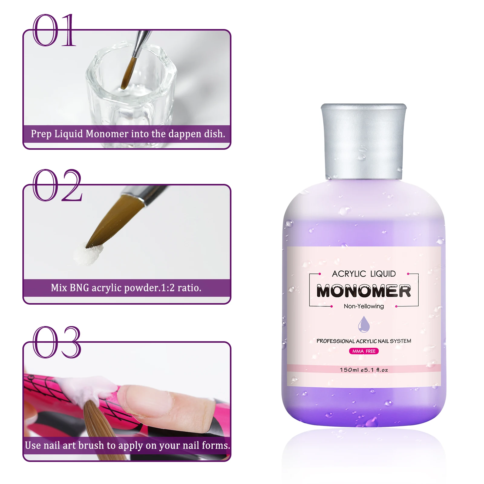 150ml Professional Monomer Acrylic Powder Liquid Carving Nail Kit Powder Liquid Art Manicure Tool For Extension Set
150ml Professional Monomer Acrylic Powder Liquid Carving Nail Kit Powder Liquid Art Manicure Tool For Extension Set