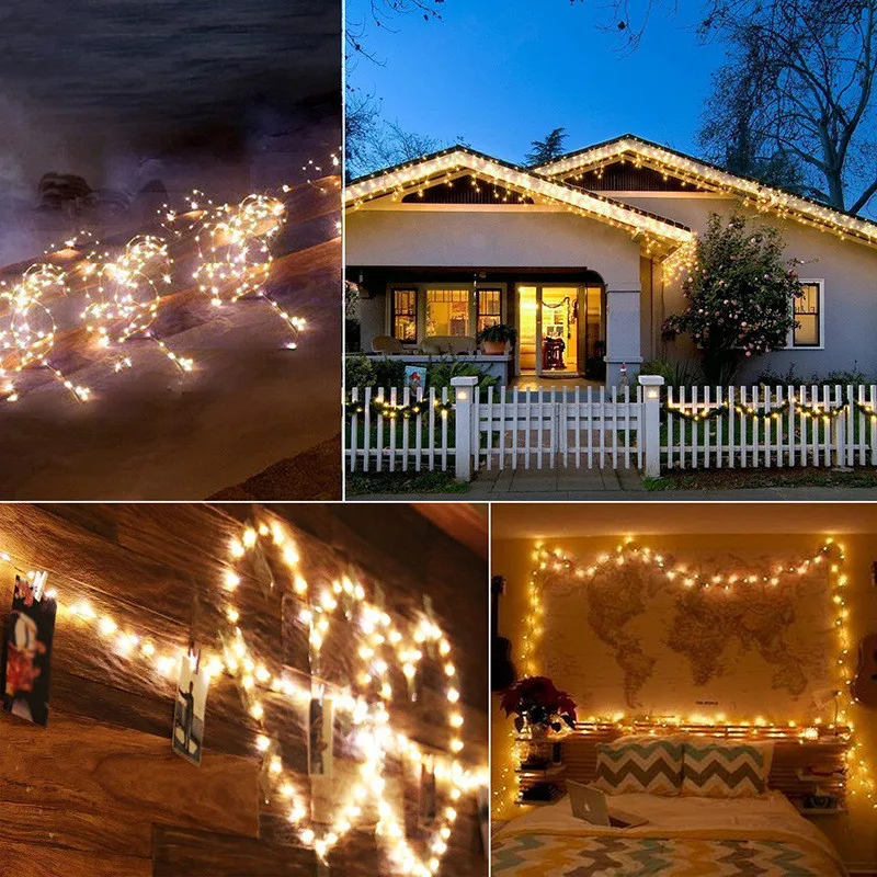 Solar Powered Starry String Lights Outdoor Waterproof Flashing Fairy Light Christmas Garden Party Wedding Holiday Decoration
Solar Powered Starry String Lights Outdoor Waterproof Flashing Fairy Light Christmas Garden Party Wedding Holiday Decoration