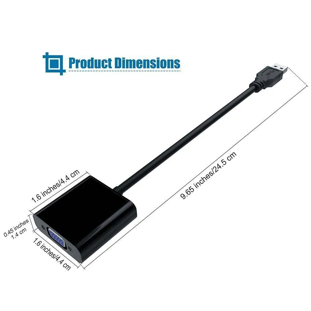 USB 3 0 к VGA адаптер Видеокарта дисплей внешний кабель для ПК ноутбука | Компьютеры и