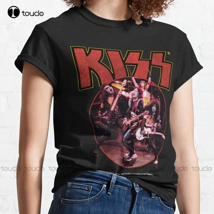 Классическая хлопковая Футболка Kiss Band, оригинальная рубашка с цифровым принтом для подростков, унисекс
Классическая хлопковая Футболка Kiss Band, оригинальная рубашка с цифровым принтом для подростков, унисекс