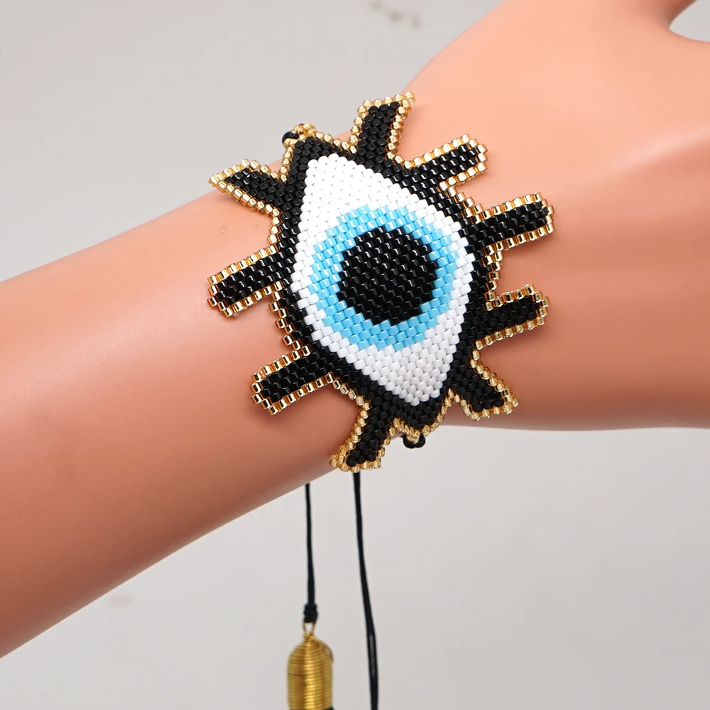 Go2boho Turkish Evil Eye Bracelet For women Miyuki Bracelets Tassel Jewellery Handmade Bead Jewelry Fashion Mexican Friends Gift
Go2boho Turkish Evil Eye Bracelet For women Miyuki Bracelets Tassel Jewellery Handmade Bead Jewelry Fashion Mexican Friends Gift