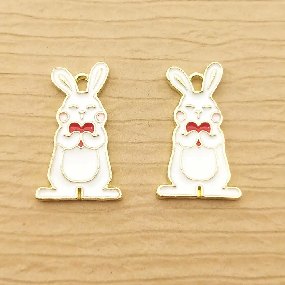 10pcs 13x23mm enamel rabbit charm for jewelry making crafting fashion earring pendant bracelet charm necklace charms diy finding
10pcs 13x23mm enamel rabbit charm for jewelry making crafting fashion earring pendant bracelet charm necklace charms diy finding
