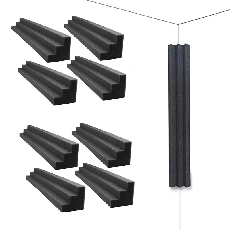 12 Pcs Column Wedges Acoustic Studio Foam Corner Blocks Corner Wall Sound Absorption Panels Studios Recording or Home Theate
12 Pcs Column Wedges Acoustic Studio Foam Corner Blocks Corner Wall Sound Absorption Panels Studios Recording or Home Theate