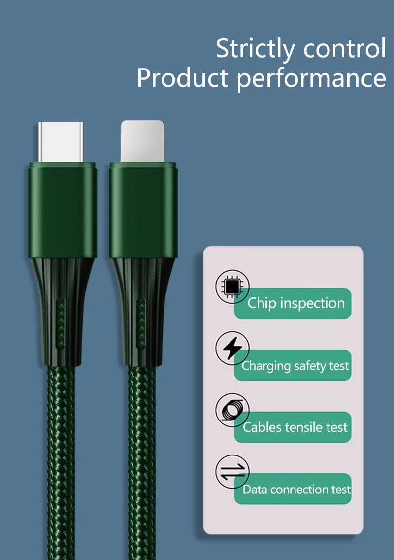 Кабель USB C для iPhone 12 11 Pro Max XS X 8 SE2 PD кабель быстрой зарядки и передачи данных iPad Macbook