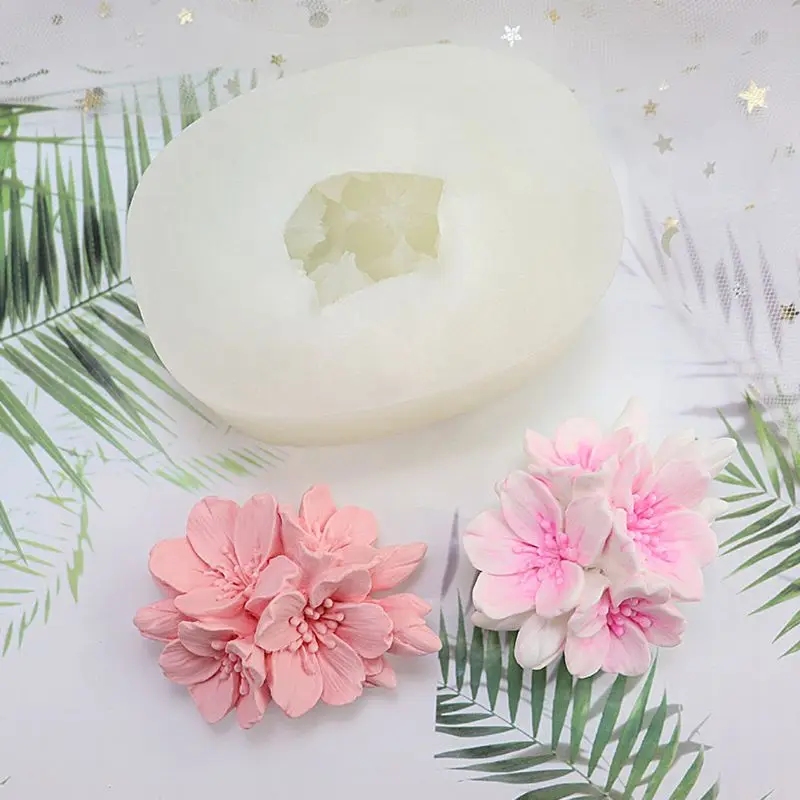 Cherry Flower Silicone Fondant Mold Handmade Soap Cake Candle Resin Molds Tools
Cherry Flower Silicone Fondant Mold Handmade Soap Cake Candle Resin Molds Tools