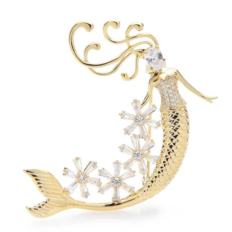 Wuli&baby Luxury Fluttering Hair Mermaid Brooches For Women Lady Beauty Fish Fairy Figure Party Office Brooch Pin Gifts
Wuli&baby Luxury Fluttering Hair Mermaid Brooches For Women Lady Beauty Fish Fairy Figure Party Office Brooch Pin Gifts