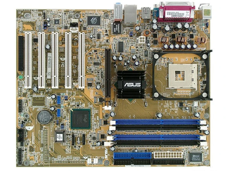 Оригинальная материнская плата для ASUS P4P800 SE 865PE DDR 478 M Gigabit LAN настольная