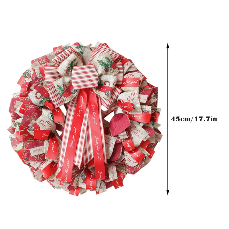 Christmas Wreath Bowknot Decoration Garland Door Hanging Decoration Fabric Wreath For Home Indoor QJS
Christmas Wreath Bowknot Decoration Garland Door Hanging Decoration Fabric Wreath For Home Indoor QJS