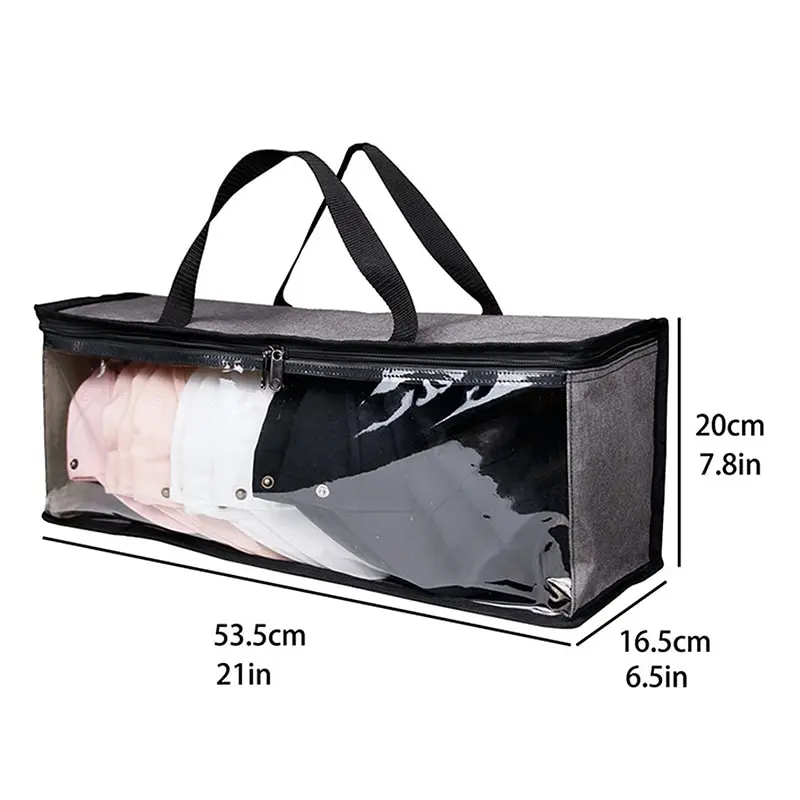 Transparent Clothes Hat Book Storage Bag Storing Sweaters Underwear Seasonal Wears Organizer Sac De Rangement Wardrobe Finishing
Transparent Clothes Hat Book Storage Bag Storing Sweaters Underwear Seasonal Wears Organizer Sac De Rangement Wardrobe Finishing