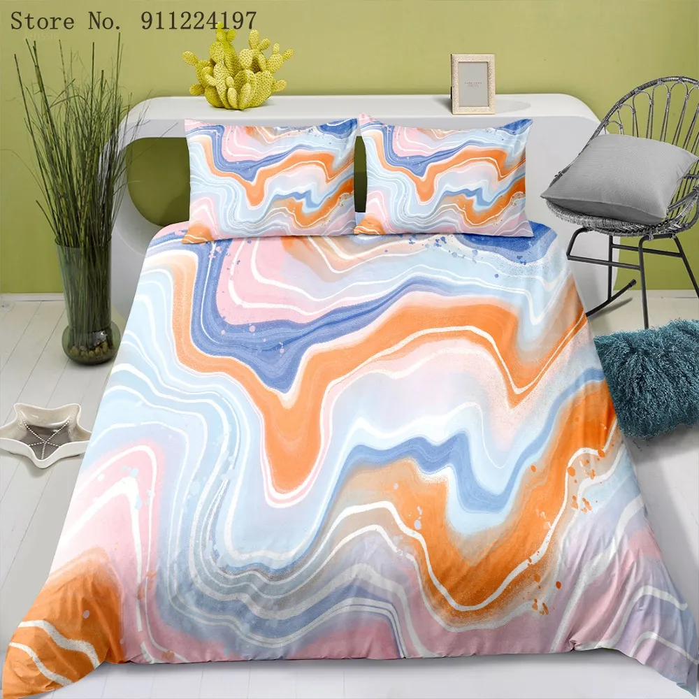 2/3pcs Color Marble Stripes Printing Bedding Set Color Blooming Duvet Cover Set Single Double Queen King Size Quilt Cover Set
2/3pcs Color Marble Stripes Printing Bedding Set Color Blooming Duvet Cover Set Single Double Queen King Size Quilt Cover Set
