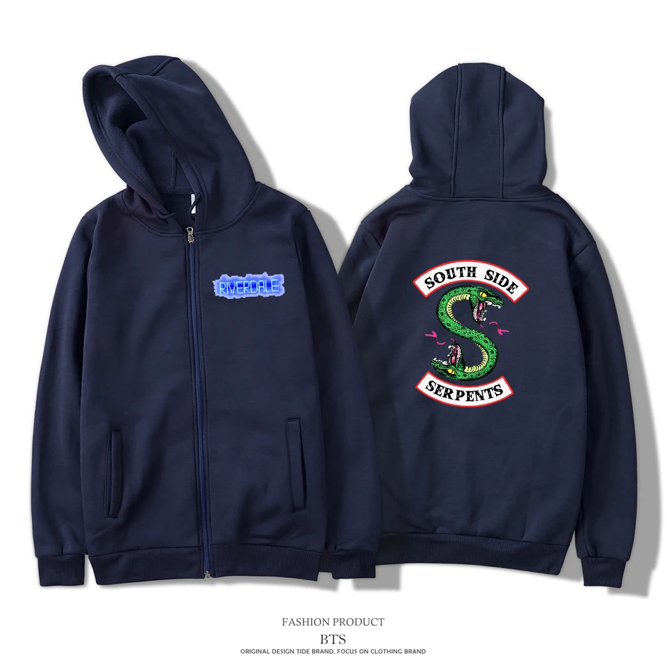 Riverdale Zipper Hoodies Sweatshirt Hot broadcast High Quality Casual 2019 New Winter/Autumn Oversized warm Clothes
Riverdale Zipper Hoodies Sweatshirt Hot broadcast High Quality Casual 2019 New Winter/Autumn Oversized warm Clothes