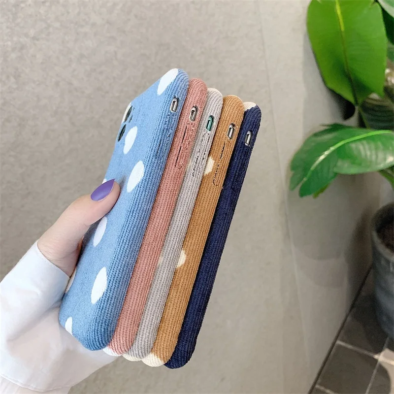 Fashion Cloth Texture Wave Point Phone Case For iPhone 11 Pro Max cases For iPhone 6 6s 7 8 Plus X XS XR Xs Max Cute warm cover
Fashion Cloth Texture Wave Point Phone Case For iPhone 11 Pro Max cases For iPhone 6 6s 7 8 Plus X XS XR Xs Max Cute warm cover