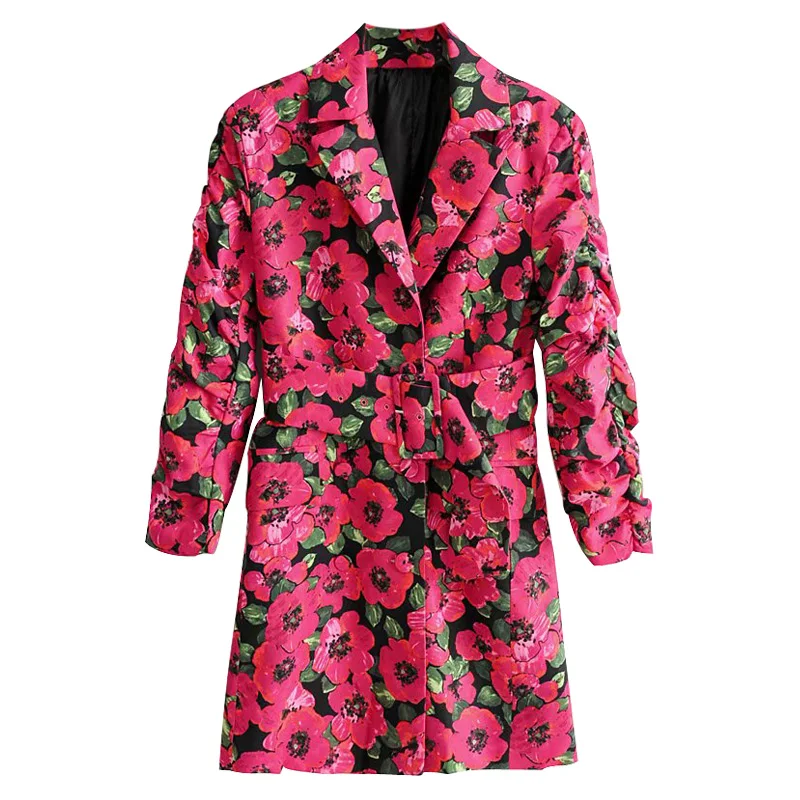Fashion Casual Blazer 2021 Ladies Full Sleeve Floral Pattern Lapel Blazers Slim Waist Retro Rose Red Printed Clothing New
Fashion Casual Blazer 2021 Ladies Full Sleeve Floral Pattern Lapel Blazers Slim Waist Retro Rose Red Printed Clothing New