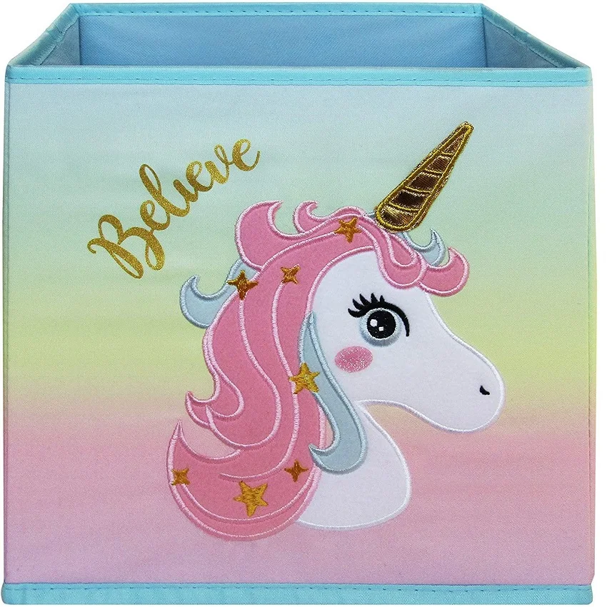 New Unicorn Storage bins Foldable Folding Cube Boxes for Shelves Storage Box Decorative Kids Toys Organizer HHTX07064
New Unicorn Storage bins Foldable Folding Cube Boxes for Shelves Storage Box Decorative Kids Toys Organizer HHTX07064