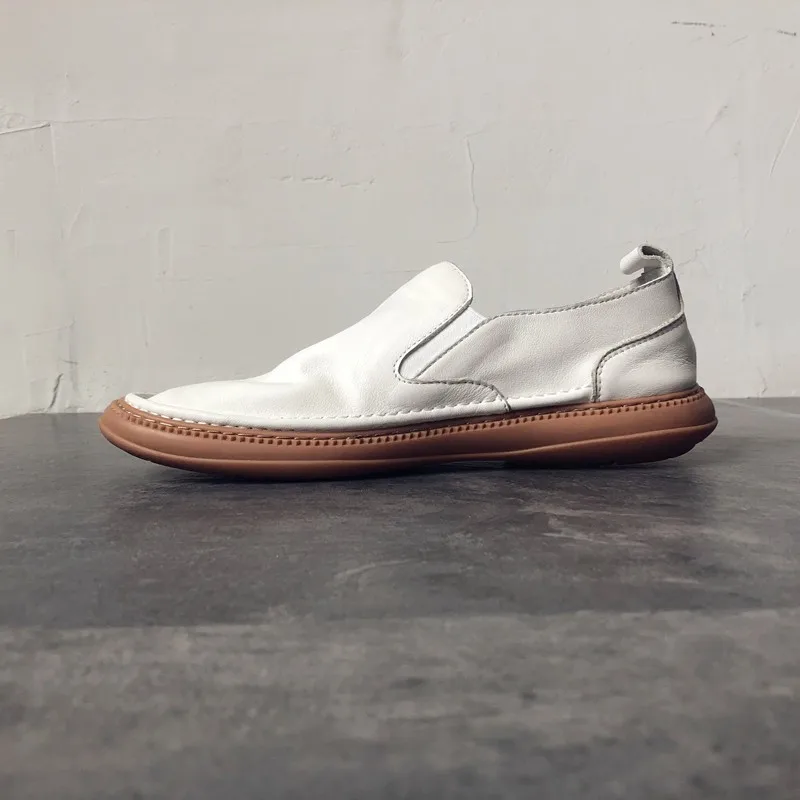 Harajuku Summer White Genuine Leather Mens Loafers Shoes Breathable Slip On Soft Male Casual Flat Sneakers Shoes Calzado Hombre 
Harajuku Summer White Genuine Leather Mens Loafers Shoes Breathable Slip On Soft Male Casual Flat Sneakers Shoes Calzado Hombre