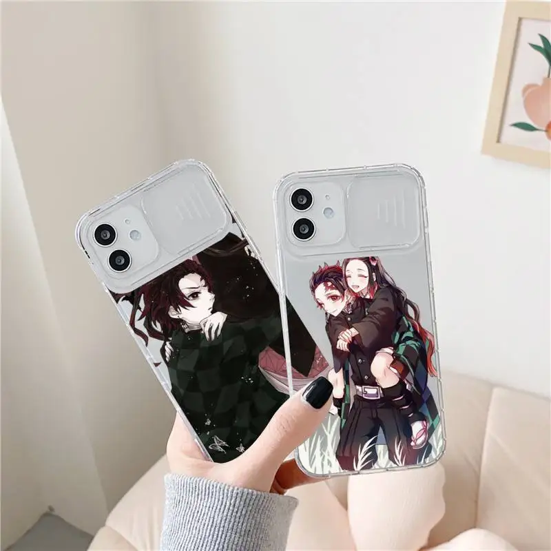 Demon Slayer Phone Case transparent For iPhone 7 8 11 12 X XS XR MINI Pro Max Plus Slide Camera Lens Protect
Demon Slayer Phone Case transparent For iPhone 7 8 11 12 X XS XR MINI Pro Max Plus Slide Camera Lens Protect