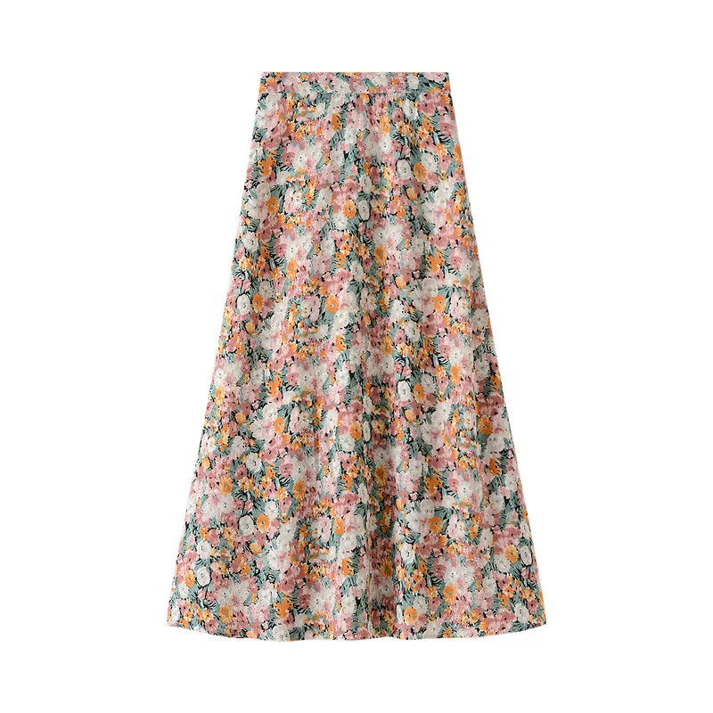 Spring Summer Floral Skirt Women Retro High Waist Slim Chiffon Mid Skirt Female Sweet Slim Women Long Skirts For Lining
Spring Summer Floral Skirt Women Retro High Waist Slim Chiffon Mid Skirt Female Sweet Slim Women Long Skirts For Lining