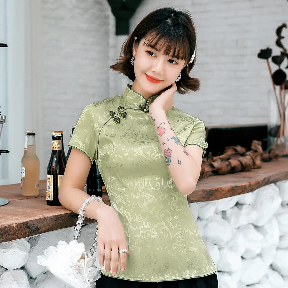 Plus Size 3XL 4XL Cotton Tops Green Shirt Lady Mandarin Collar Tang Coat Chinese Traditional Blouse Vintage Button Slim Clothes
Plus Size 3XL 4XL Cotton Tops Green Shirt Lady Mandarin Collar Tang Coat Chinese Traditional Blouse Vintage Button Slim Clothes