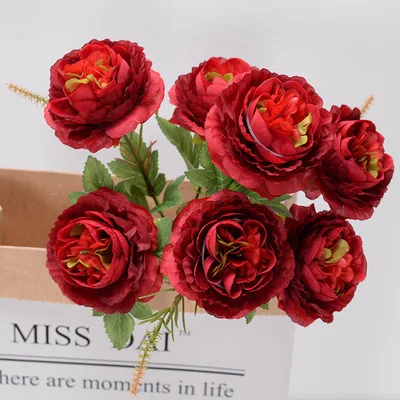 Single 30cm7 Head Peony Indoor Living Room Flower Arrangement Decoration Holiday Party Wedding Road Guide Simulation Flowers DIY
Single 30cm7 Head Peony Indoor Living Room Flower Arrangement Decoration Holiday Party Wedding Road Guide Simulation Flowers DIY
